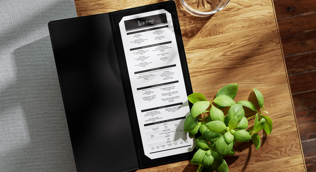 Menú y folletería para hotelería - Contexto Creativo cenefas y carteles