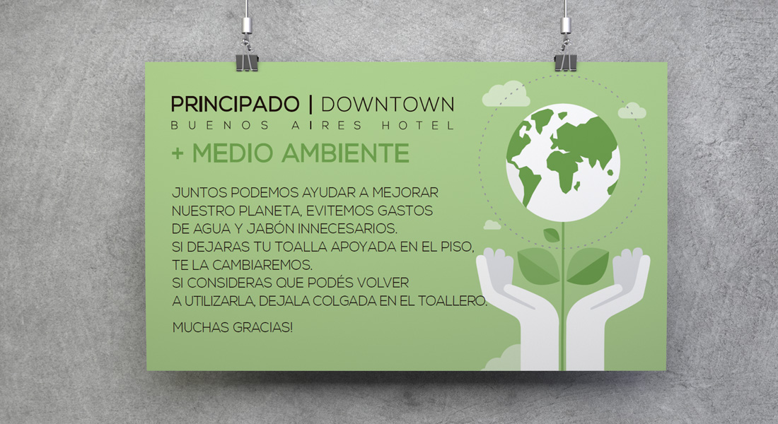 Diseño de cartelería y comunicación de cuidado del medio ambiente 